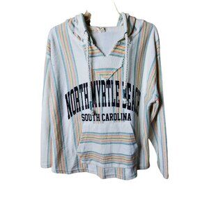 vintage southern spirit myrtle beach terry sherbert color long sleeve beach hood
